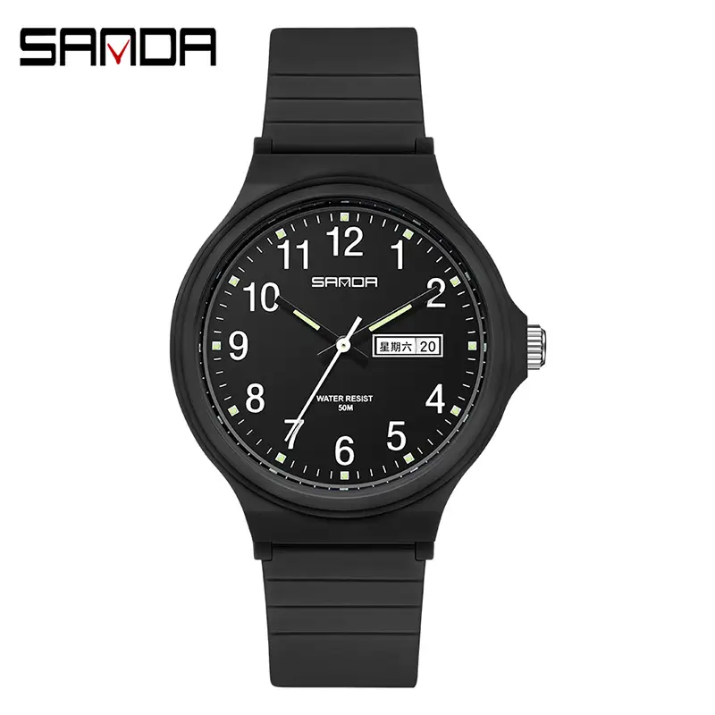 Sanda Cross-Border Kids Waterproof Luminous Dual Calendar Quartz Watch - Image 8