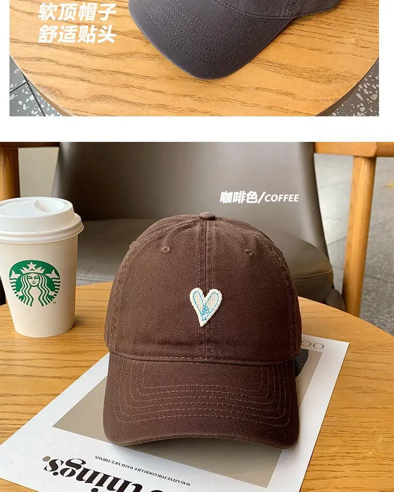 Uncle Stubble Blue Heart Baseball Cap Large — feature 32