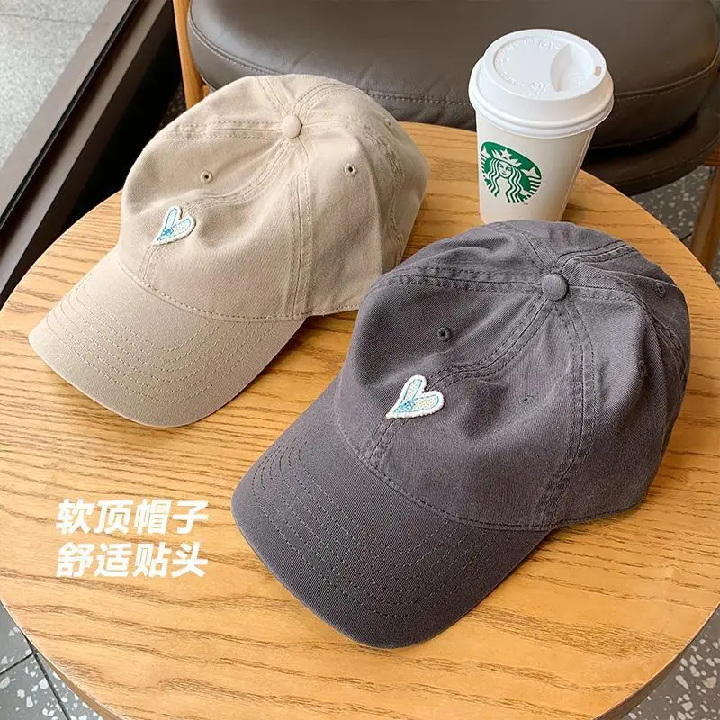 Blue Heart Embroidered Baseball Cap for Girls - Image 20