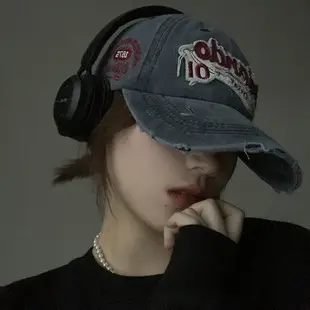 Blue Heart Embroidered Baseball Cap for Girls — feature 1