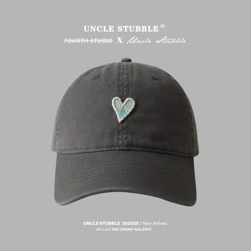 Blue Heart Embroidered Baseball Cap for Girls - Image 11