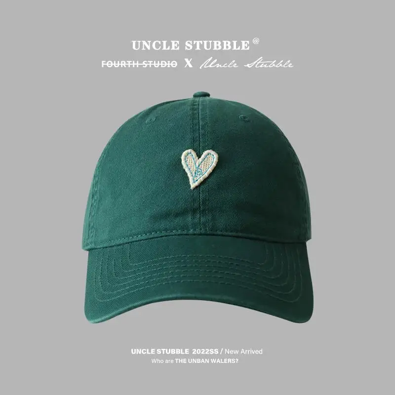 Blue Heart Embroidered Baseball Cap for Girls - Image 12
