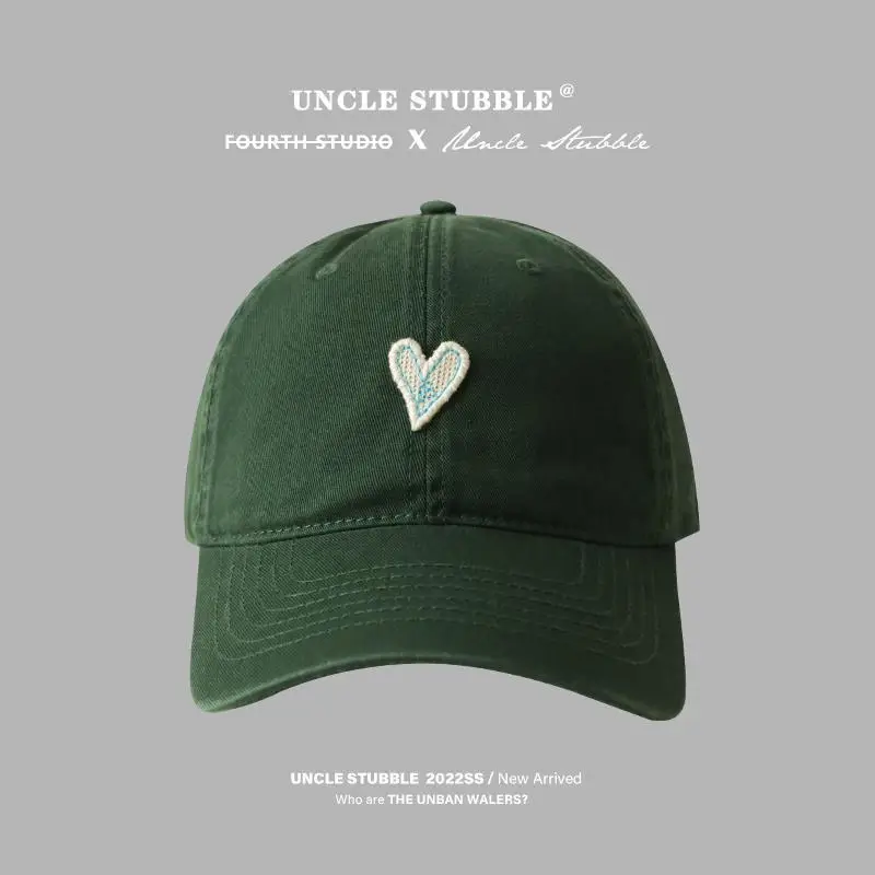 Blue Heart Embroidered Baseball Cap for Girls - Image 13