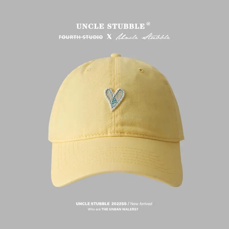 Blue Heart Embroidered Baseball Cap for Girls - Image 2