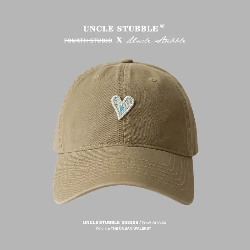 Blue Heart Embroidered Baseball Cap for Girls - Image 4