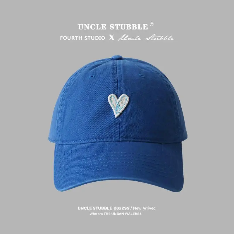 Blue Heart Embroidered Baseball Cap for Girls - Image 8