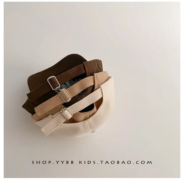 Children's Embroidered Peaked Cap Brown Winter Short Bristle — feature 6