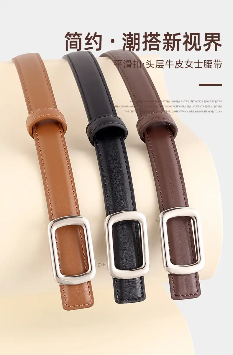 Women's 2023 New Belt Cowhide Headlayer — feature 13