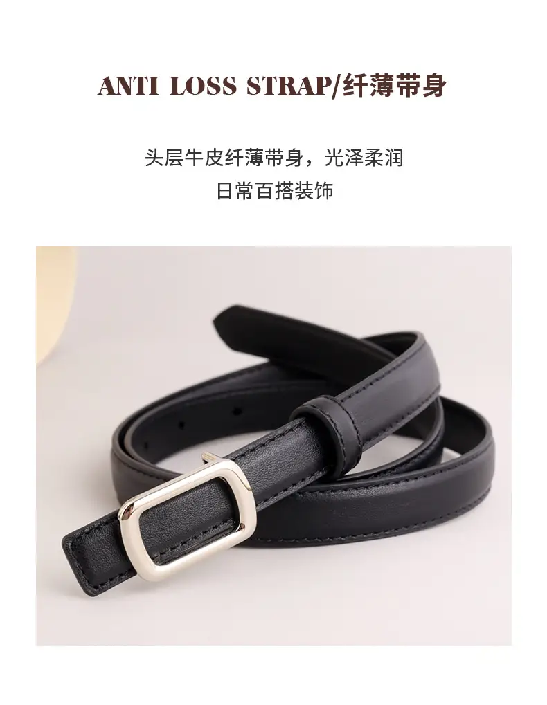 Women's 2023 New Belt Cowhide Headlayer — feature 16