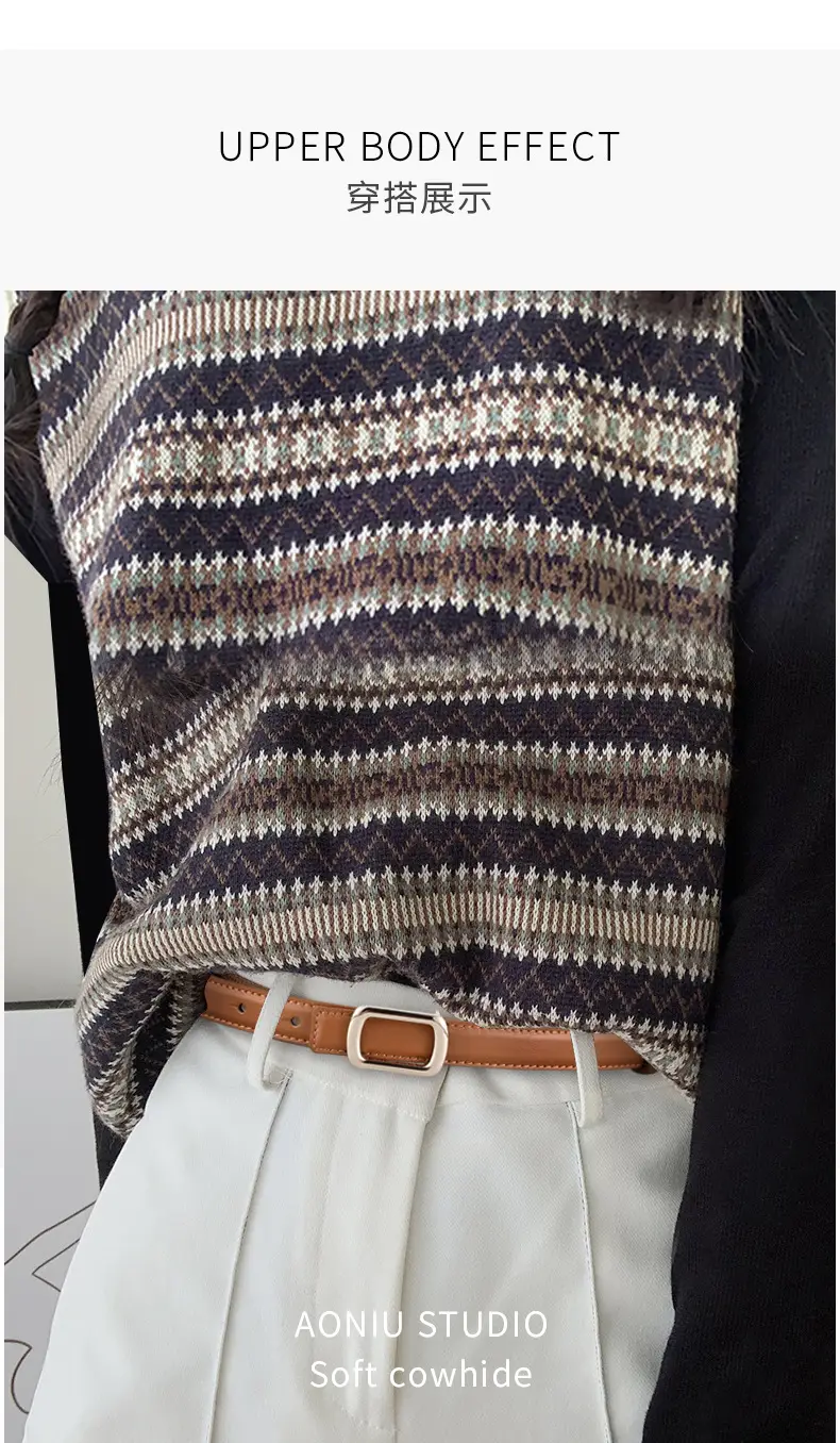 Women's 2023 New Belt Cowhide Headlayer — feature 20