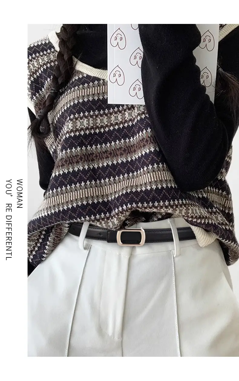Women's 2023 New Belt Cowhide Headlayer — feature 21