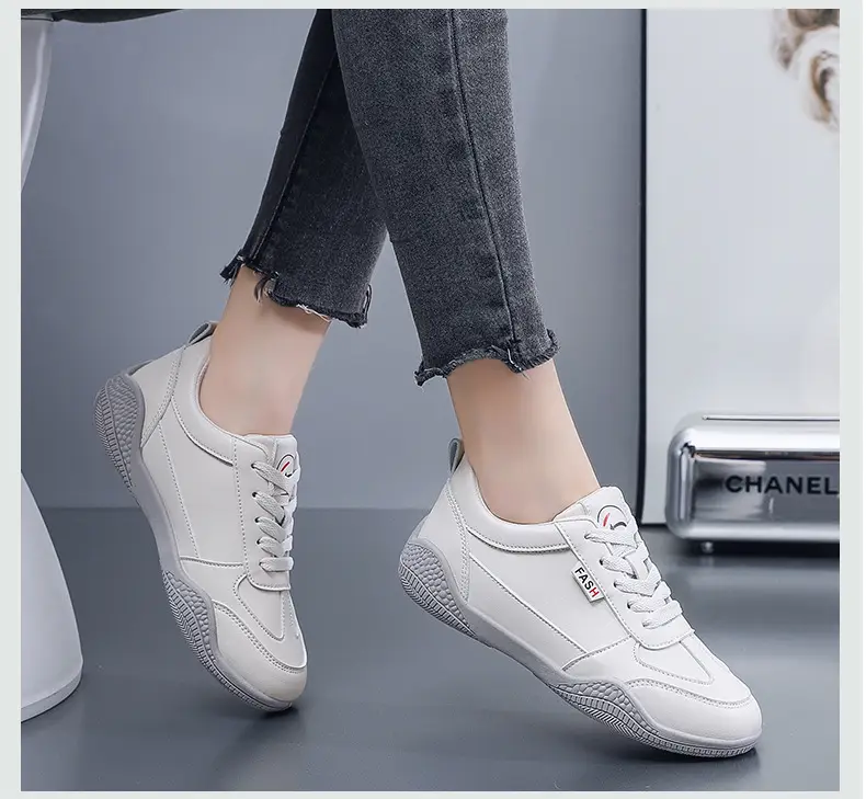 Women Leather White Casual Sneakers 2023 — feature 14