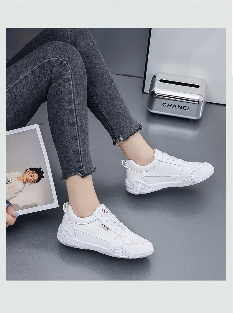 Women Leather White Casual Sneakers 2023 — feature 9