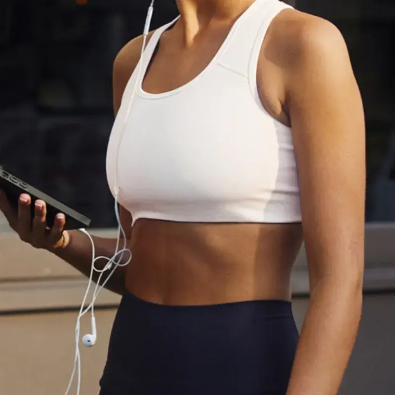 Nylon Seamless Moisture Wicking Sports Bra