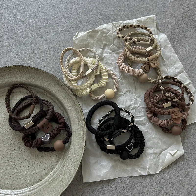 Milk Brown Hair Bands Set of 5 for Girls — feature 63