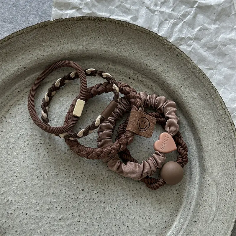 Milk Brown Hair Bands Set of 5 for Girls — feature 68