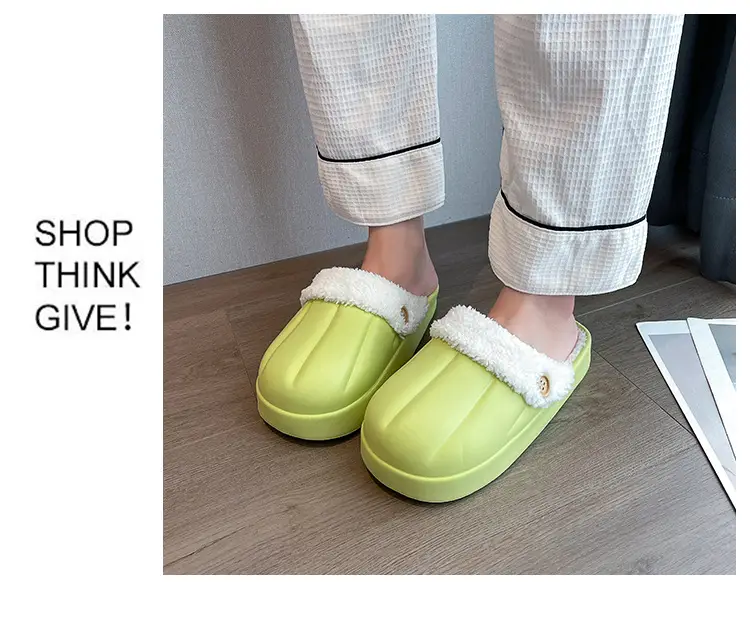 Women's Winter Cotton Slippers, Warm, Non-Slip, with Eva Sole, Odor-Resistant, Suitable for Home Use, Couple's Slippers, Can Be Worn Outside, Detachable, Height-Increasing for Men — feature 22
