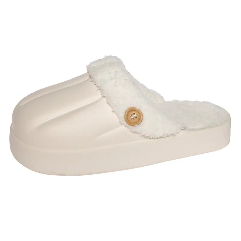 Women's Winter Cotton Slippers, Warm, Non-Slip, with Eva Sole, Odor-Resistant, Suitable for Home Use, Couple's Slippers, Can Be Worn Outside, Detachable, Height-Increasing for Men - Image 3