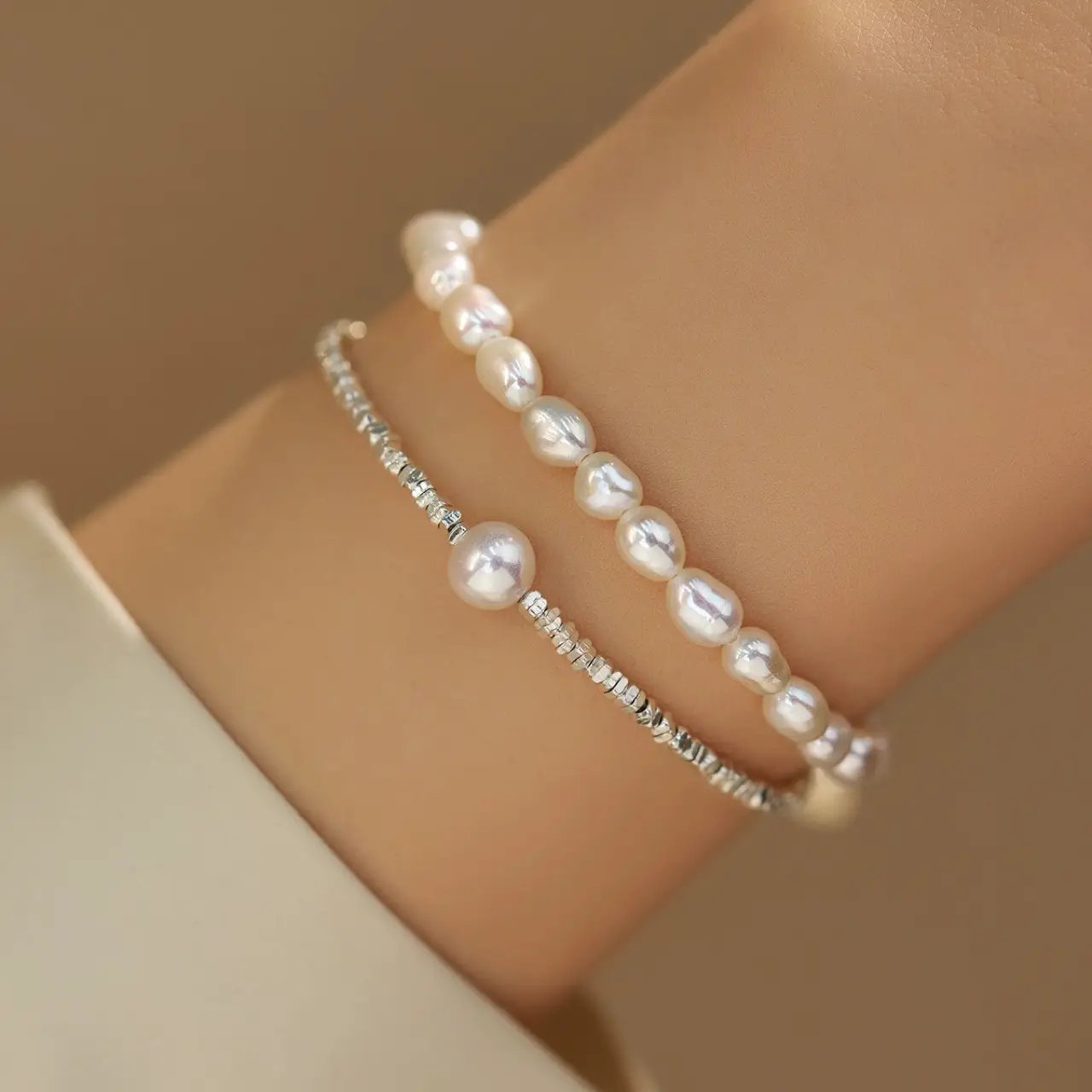 Rare Pearl Baby Pearl Bracelet 14K Gold Women