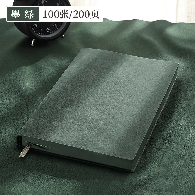 A5 Sheepskin Notebook Blue Business Diary Hardcover - Image 2