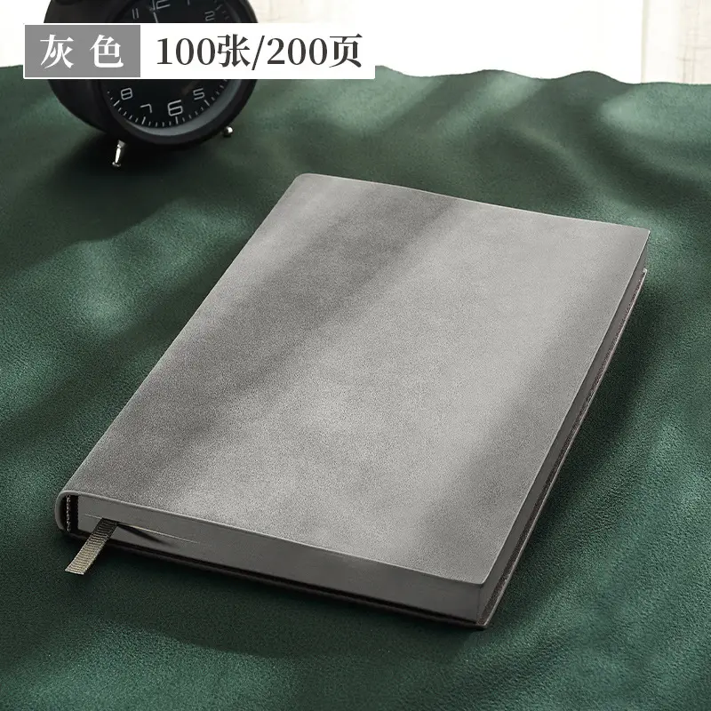 A5 Sheepskin Notebook Blue Business Diary Hardcover - Image 4