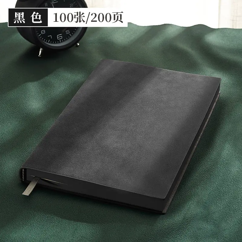 A5 Sheepskin Notebook Blue Business Diary Hardcover - Image 6