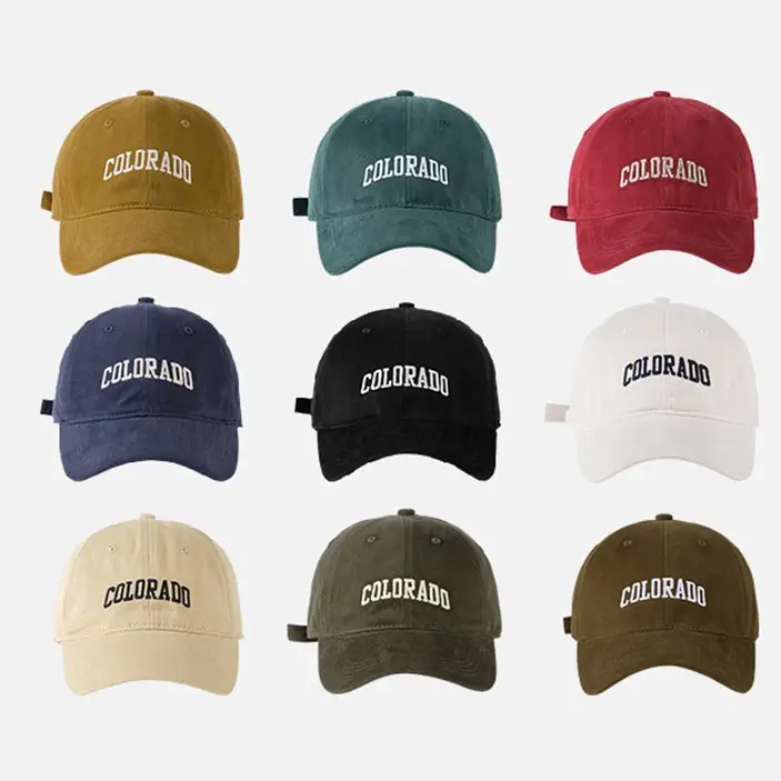Women Burgundy Colorado Letter Baseball Cap 2025 - Image 9