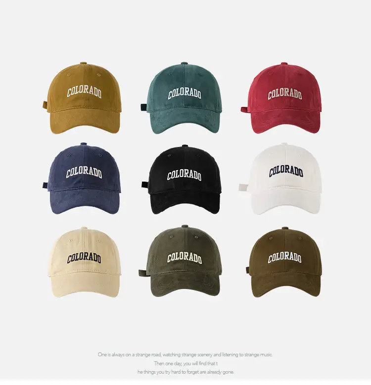 Women Burgundy Colorado Letter Baseball Cap 2025 — feature 2