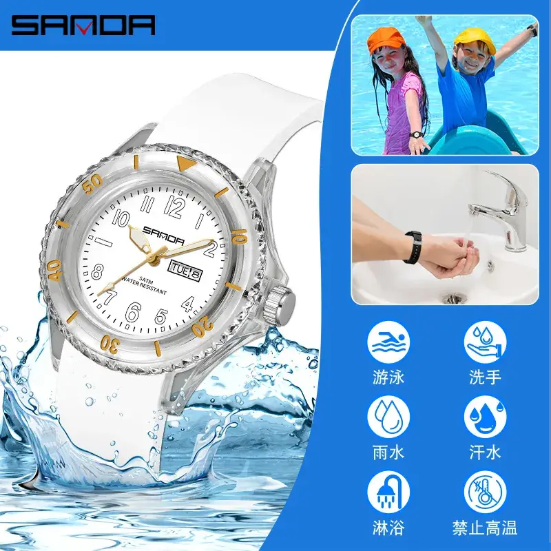 Sanda Men's Women's Quartz Watch with Crystal Dial - Image 10