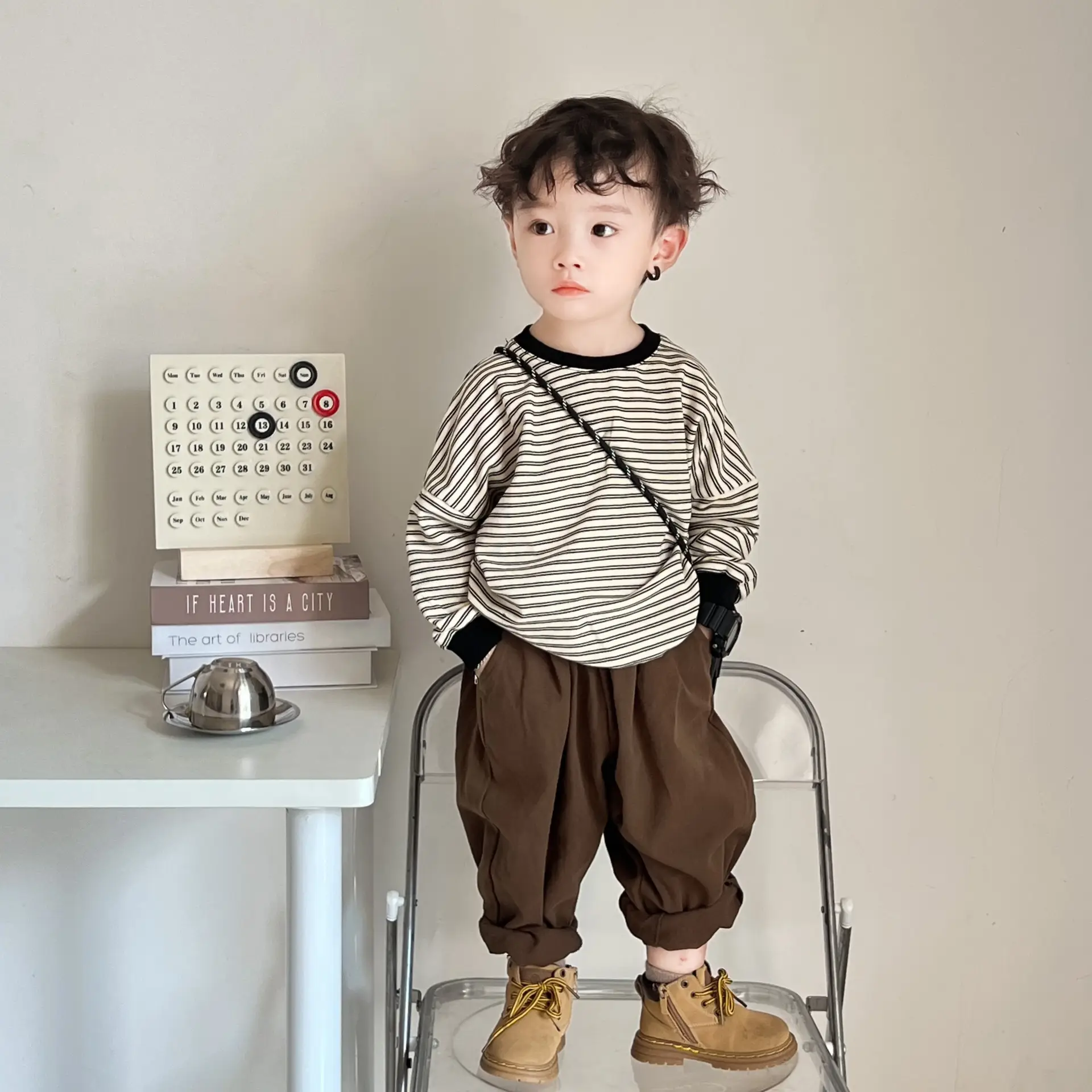 2026 Kids Striped Long Sleeve T-Shirt — feature 4