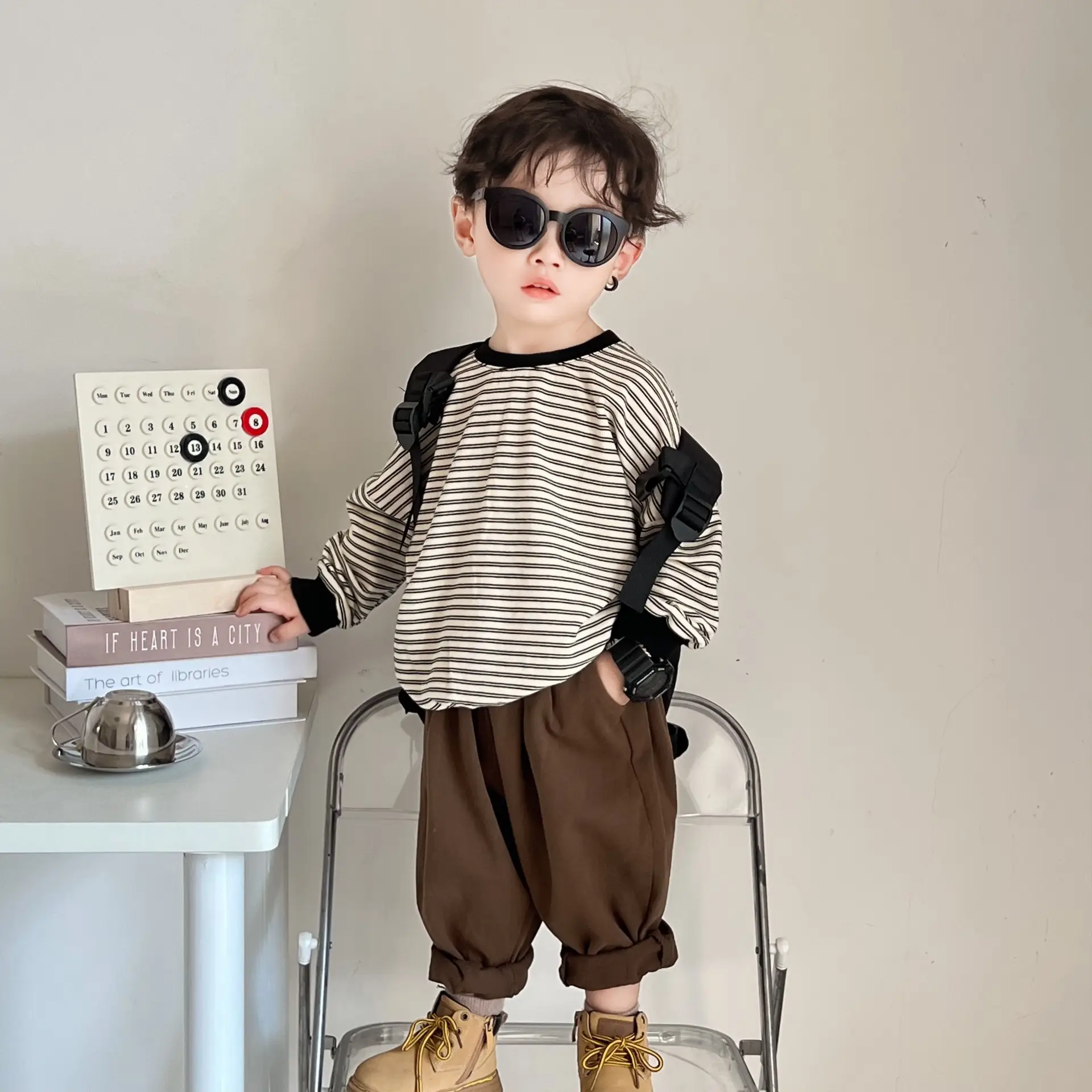 2026 Kids Striped Long Sleeve T-Shirt — feature 6