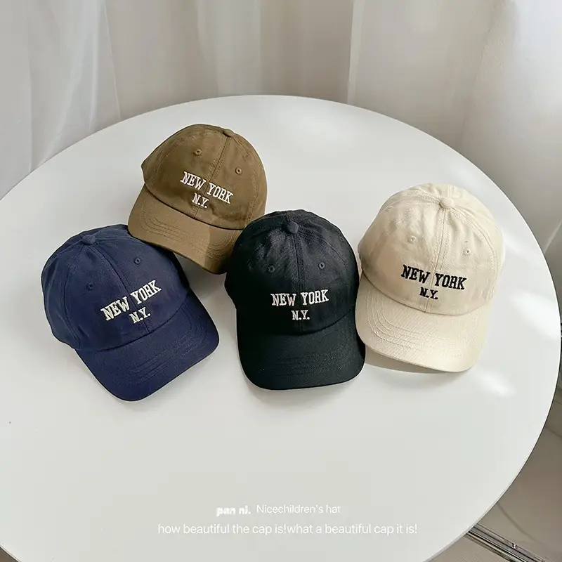 Children's New York Letter Cap Set Brown Black White — feature 25