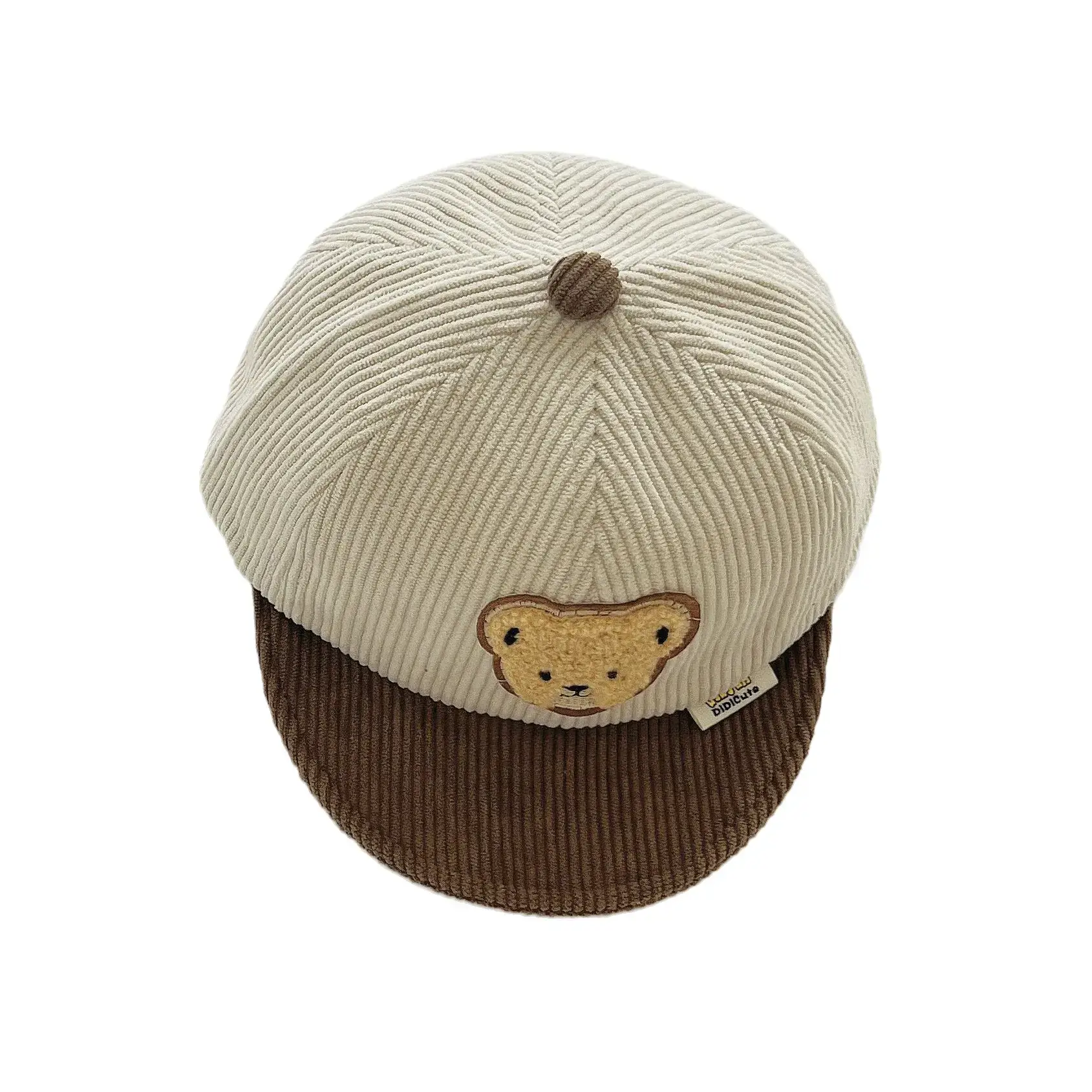 Yipan Baby Bear Cap Autumn Winter Beige Brown - Image 9
