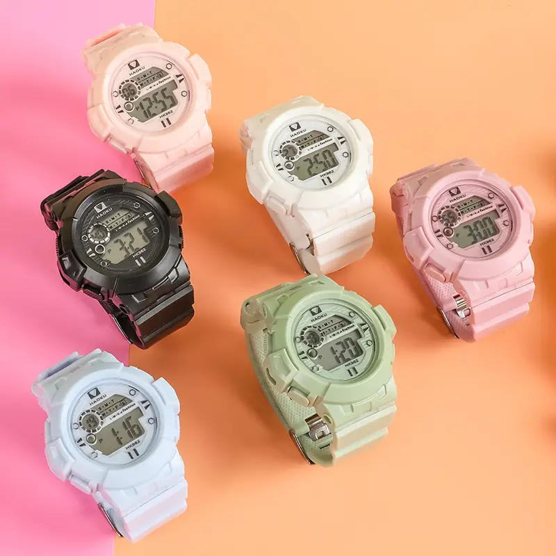 Haoku Series 16 Digital Watch Macaron Color Multi-Function Watch — feature 10