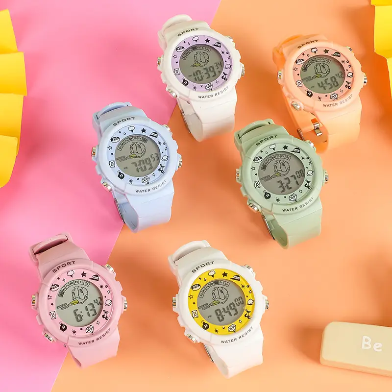 Haoku Series 16 Digital Watch Macaron Color Multi-Function Watch — feature 14