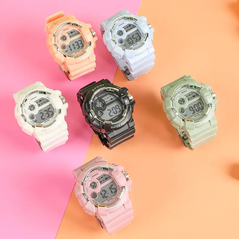Haoku Series 16 Digital Watch Macaron Color Multi-Function Watch — feature 16