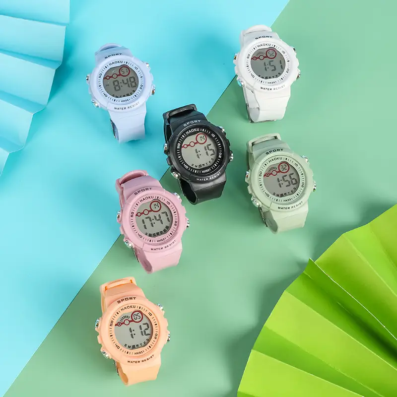 Haoku Series 16 Digital Watch Macaron Color Multi-Function Watch — feature 18