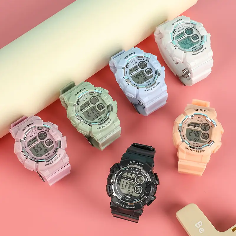 Haoku Series 16 Digital Watch Macaron Color Multi-Function Watch — feature 29
