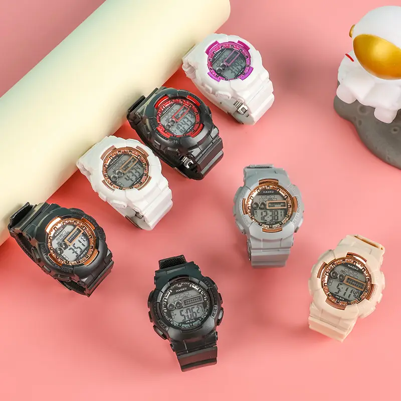 Haoku Series 16 Digital Watch Macaron Color Multi-Function Watch — feature 37