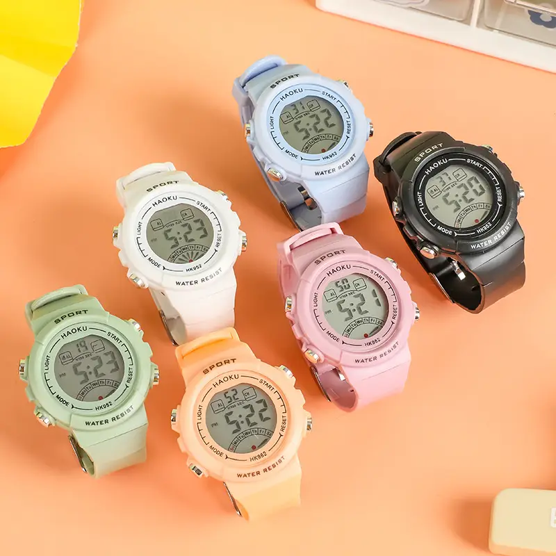 Haoku Series 16 Digital Watch Macaron Color Multi-Function Watch — feature 4