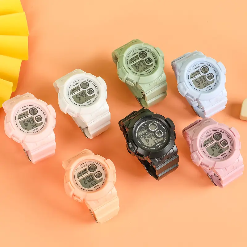 Haoku Series 16 Digital Watch Macaron Color Multi-Function Watch — feature 6