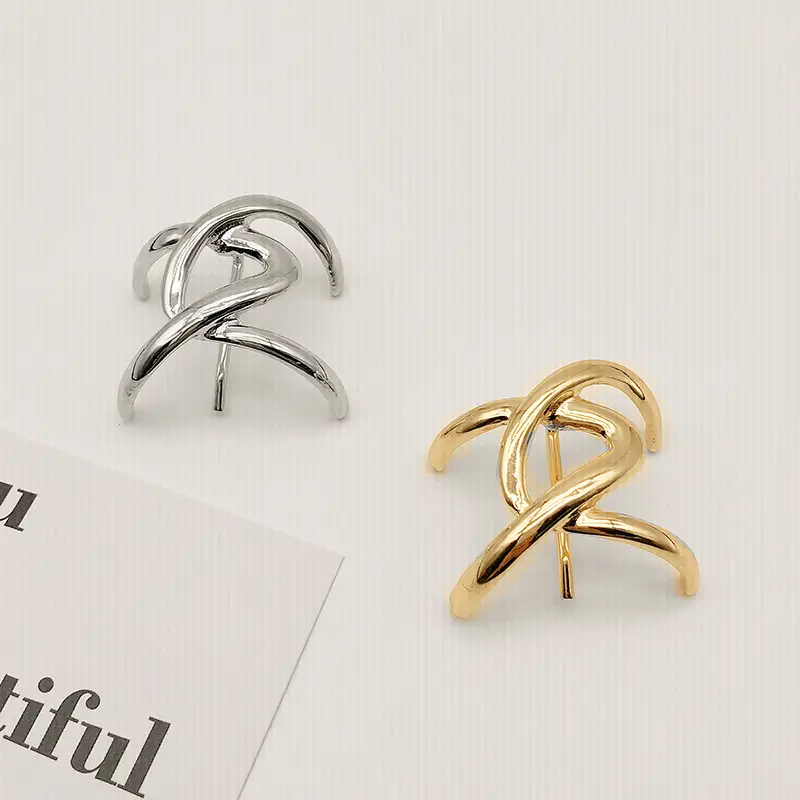 2023 Geometric Silver Hair Clip for Women
