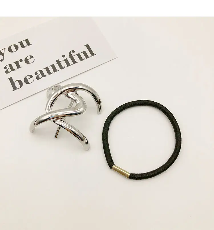 2023 Geometric Silver Hair Clip for Women — feature 10