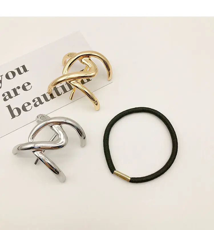 2023 Geometric Silver Hair Clip for Women — feature 6