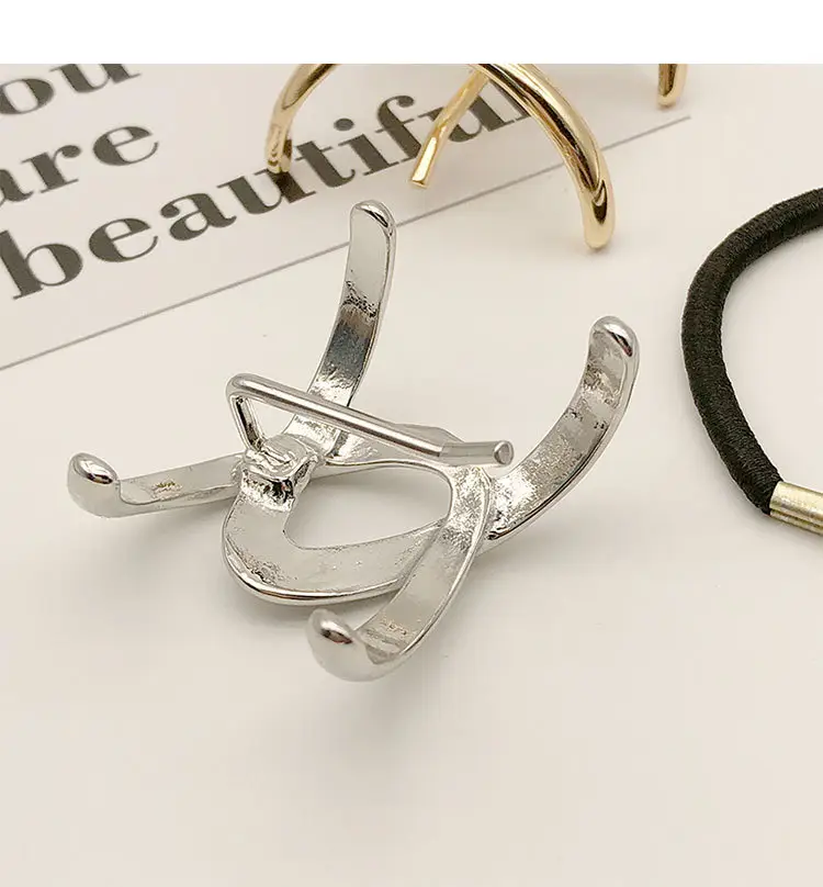 2023 Geometric Silver Hair Clip for Women — feature 7