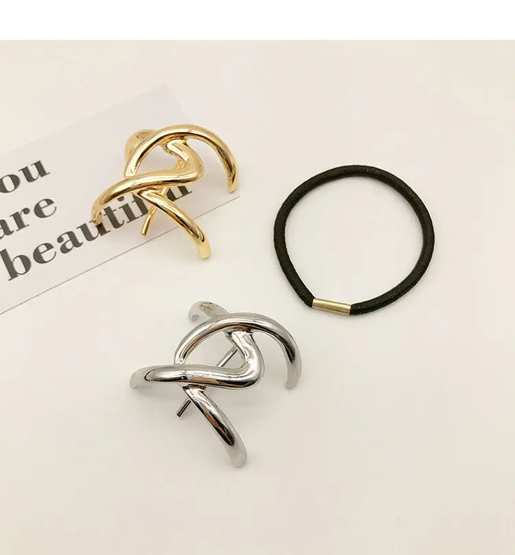 2023 Geometric Silver Hair Clip for Women — feature 8