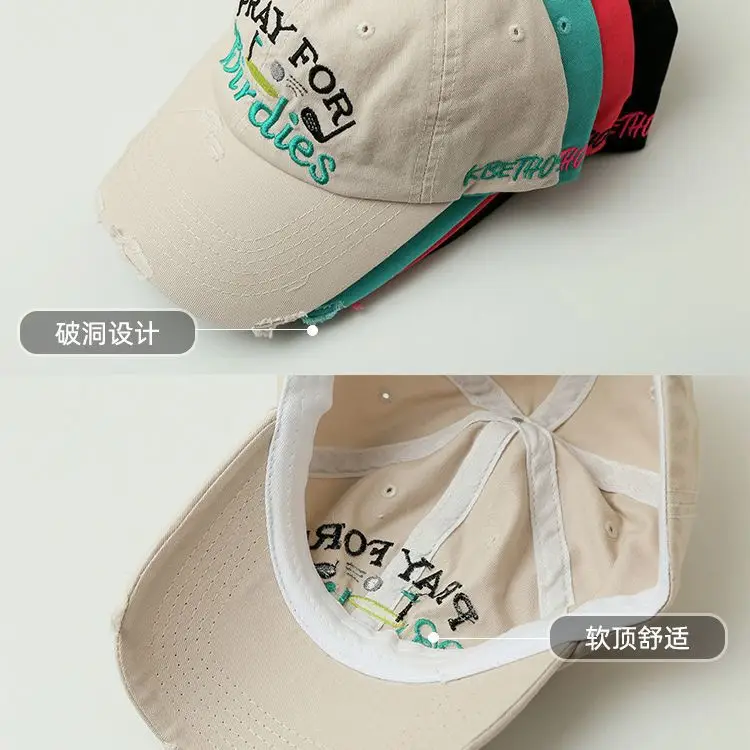 Pray For Friends Beige Cap with Embroidered Design - Image 7