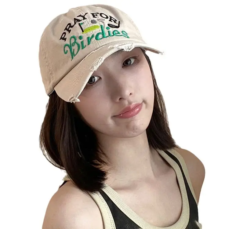 Pray For Friends Beige Cap with Embroidered Design - Image 9