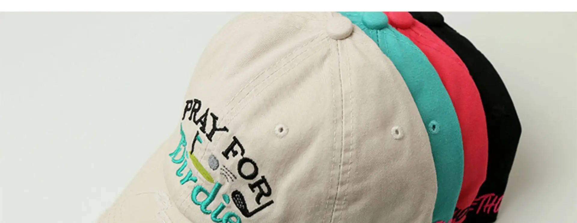 Pray For Friends Beige Cap with Embroidered Design — feature 3