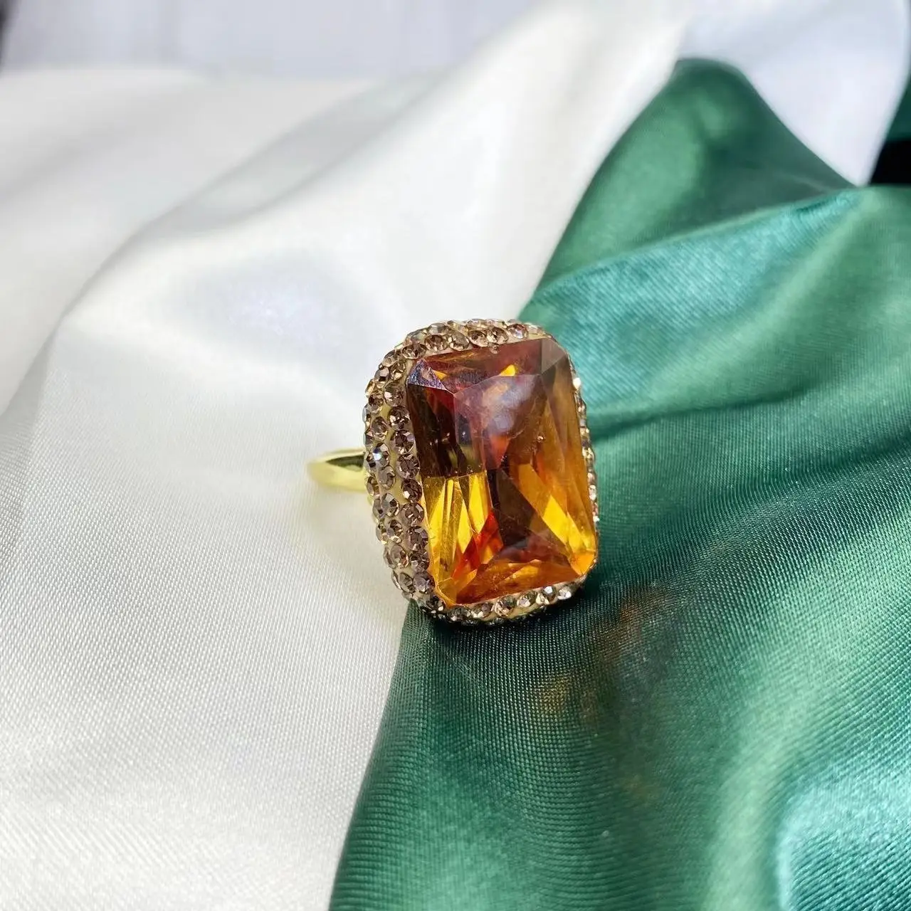 Retro Natural Sudan Stone Adjustable Ring - Image 5